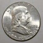 A2 - United States 50 Cents 1963 Brilliant Unc Silver Coin Franklin Half Dollar