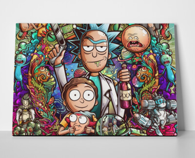 Rick and Morty Meces Poster or Canvas