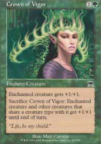 4x Crown of Vigor MTG Onslaught NM Magic Regular