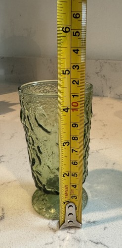Vintage grüne Crinkle Brille 5er Set - Bild 7 von 9