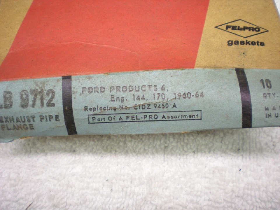 Junta de brida de tubo de escape Ford Falcon Fairlane Mercury 1960 1961 1962 1963 1964 Foto 2 de 2