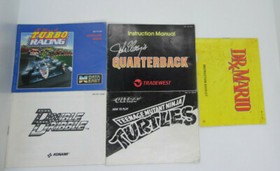 Dr. Mario, John Elway's QB, Turbo Racing, Double Dribble, TMNT NES con manual