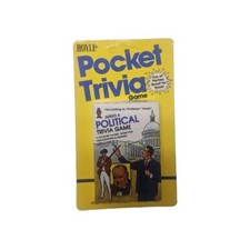 Vintage Hoyle Pocket Trivia Game Series 6 Political Trivia Game 1984