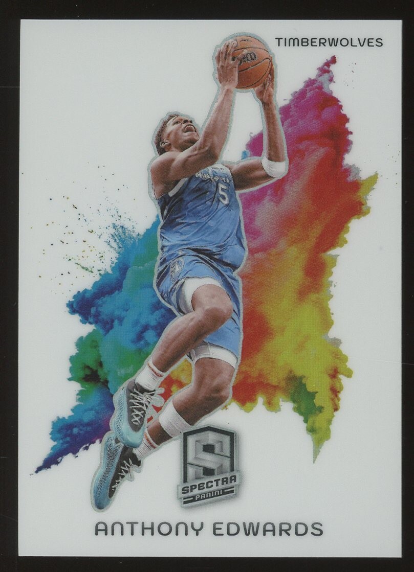 2023-24 Panini Spectra Color Blast #22 Anthony Edwards Timberwolves SSP