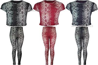 Kids Girls Midi Dress Multi Leopard Print Party Fashion Leggings Age 7 8 9 10 11 12 13 Years
