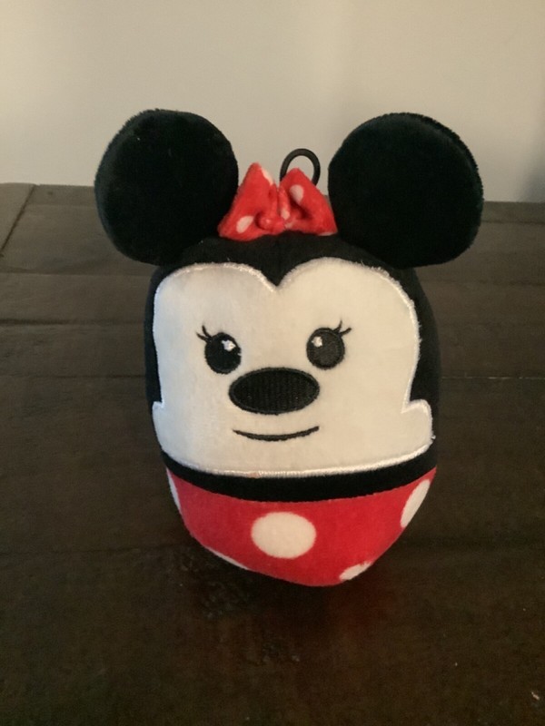 Hallmark Disney Fluffballs Ornaments Plush Mickey Minnie Mouse Santa Christmas-T