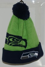 NFL Team Headwear Licensed Seattle Seahawks Cuffed Knit Cap Pompom