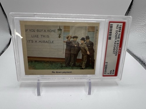 1959 The 3 Stooges #43 "No Down Payment" Graded PSA 7 NM - Curly Moe & Larry! - Picture 4 of 4