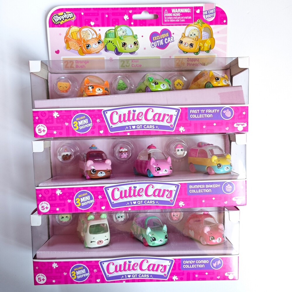 shopkins cutie cars 3 pack #22、23、24、25、26、27、31、32、33 | eBay