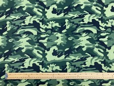 Camouflage Army Printed Polycotton  Fabric Camo Budget Dressmaking Craft