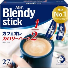 AGF Blendy Stick Cafe au Lait Half Calories 27 Sticks