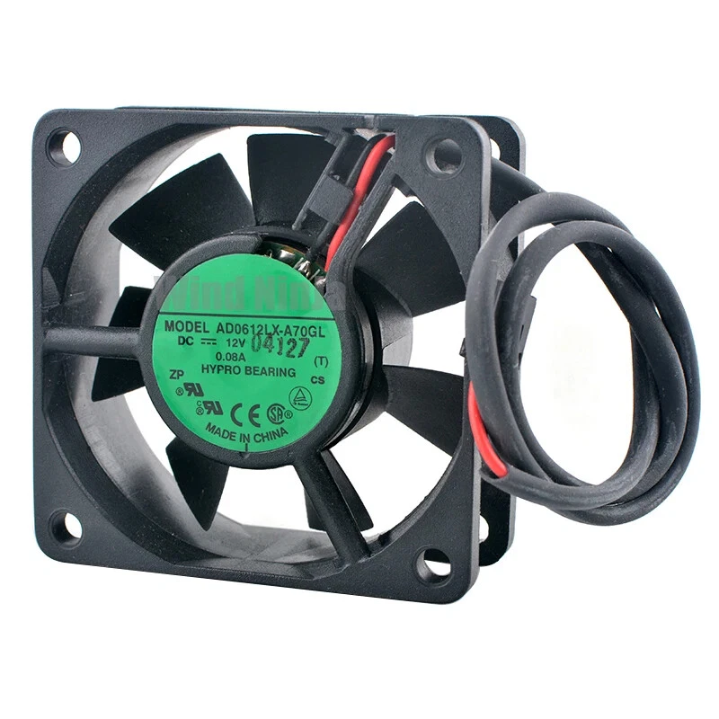 AD0612LX-A70GL 60mm fan 60x60x25mm DC12V 0.08A 2pin Axial flow fan cooling fan - Image 4 of 4