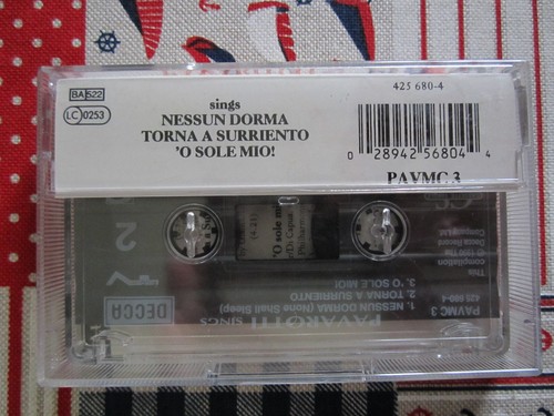 PAVAROTTI SINGS NESSUN DORMA ORIGINAL 1990 DECCA POLYGRAM AUDIO CASSETTE SINGLE - Picture 5 of 6