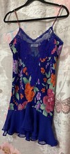 Vintage VICTORIA  s SECRET Sz S Gold Label Floral Lace Baby Doll Slip Nightgown