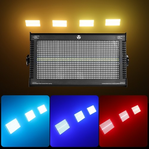 1000w RGB LED Strobe Light DJ Party Stage Wash Lighting W Flash Effect Equipment - Picture 1 of 11