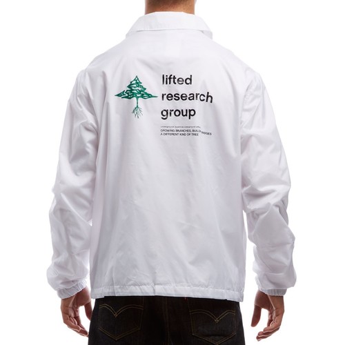 Lrg OLD TREE White Green Black Graphic Windbreaker Coaches Discount Men's Jacket - Picture 12 of 12
