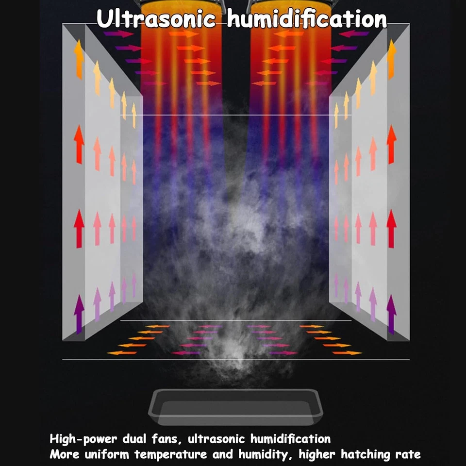 Vollautomatische Brutmaschine 68-340 Eier Inkubator Brutautomat Egg Incubator - Bild 4 von 4