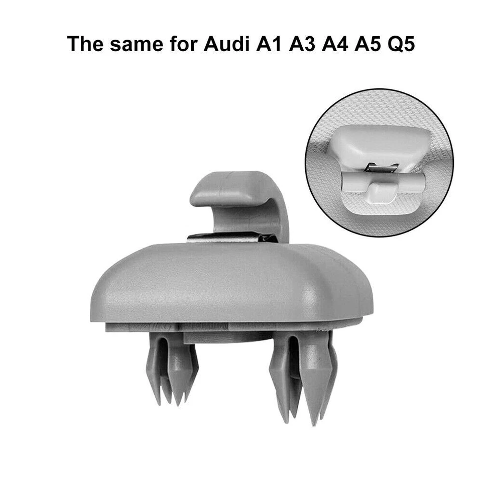 8U0857562A para-sol cinza suporte clipe para Audi A3 S3 A4 S4 A5 S5 Q3 Q5 Quattro - Imagem 4 de 4