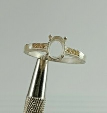 925 Sterling Sliver Ring-7X5 MM Oval Semi Mount Ring-Without Gemstone Ring