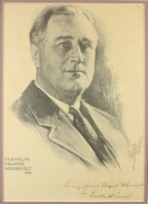 Franklin D. Roosevelt ~ Signed Autographed Photo Authentic Signature ~ PSA DNA