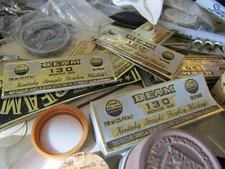 ANY ONE ORIGINAL OLD STOCK LABLE FOR A JIM BEAM DECANTER FROM 1955-1989 YOU PICK