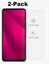 (2-Pack) Clear Tempered Glass Screen Protector for T-Mobile Revvl 7 Pro 5G
