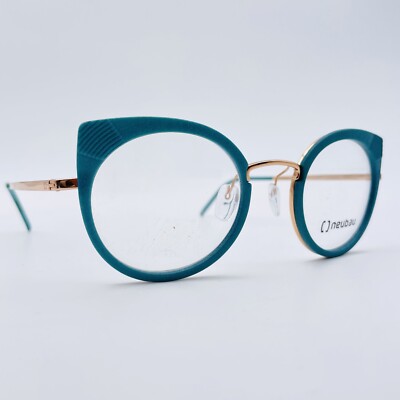 NEUBAU Brille TURQUISE CATS EYE Brillengestell MOD: FELIX 3D N11 T052