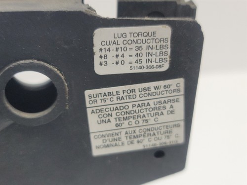Interruptor de desconexión Square D 9422TDF63, 3 polos, 60 amperios máx. - parcial - Imagen 9 de 11