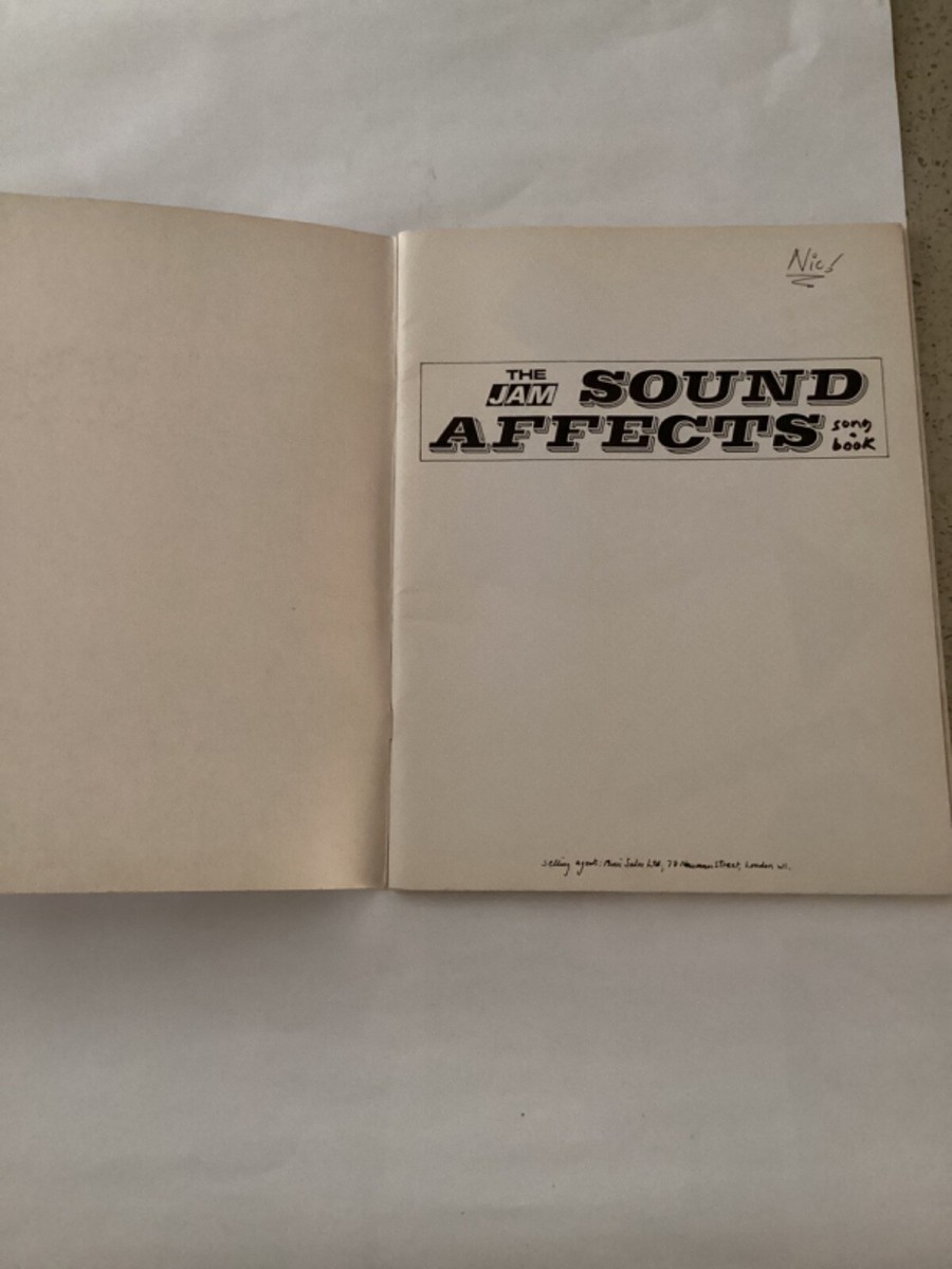 英BOOKS Score Sound Affects Song Book The Jam AZ40097 WEST CENTRAL PRINTIN /00250 The Jam - Sound Affects - Reviews - Album of The Year