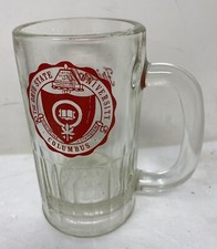 Tazza in vetro vintage OHIO STATE UNIVERSITY BUCKEYES "FRIENDLY 5,5"