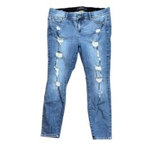 Torrid Premium Bombshell Skinny Denim Jeans Distressed Size 18S
