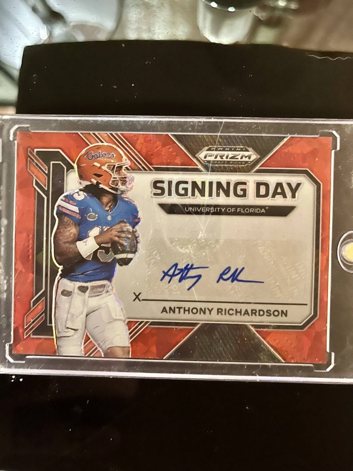 2023 prizm draft picks signing day anthony richardson auto Red Ice florida gator