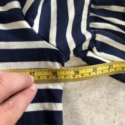 NWT W5 Women’s Top Short Sleeve Small Navy Blue & White L2 - 第 9/10 張圖片