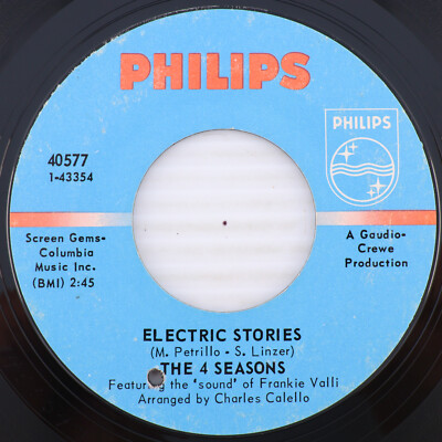 The 4 Seasons - Electric Stories / Pity 1968 45 rpm 7'' Single Vinyl Record 40577