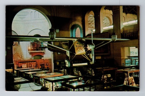 Washington DC, Spirit of St Louis, Charles Lindbergh Plane, Vintage Postcard