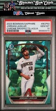 2023 Bowman Sapphire Chrome Prospects BCP92 Jordan Lawlar Aqua /55 PSA 10