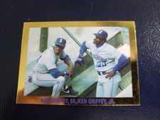 Ken Griffey Jr Seattle Mariners 1991 Gold Border Ken Griffey Sr ODDBALL EX