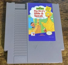 BIG BIRDS HIDE AND SPEAK NES CARTRIDGE ONLY