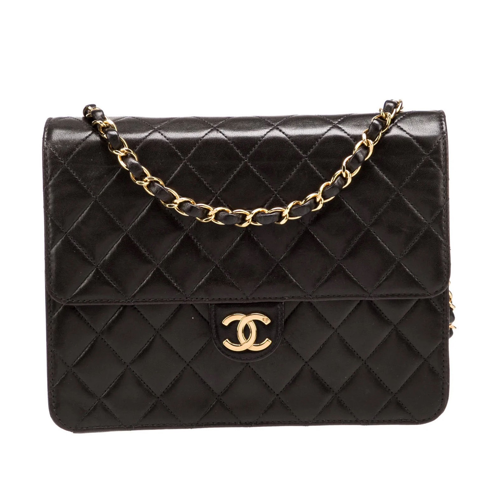 Chanel Paris-Salzburg Lambskin Zip Multi Flap Bag Luxury Handbag