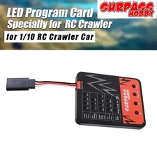 SURPASSHOBBY RC Auto Program Card LED Program Box Specially For 1/10 RC Car ECS