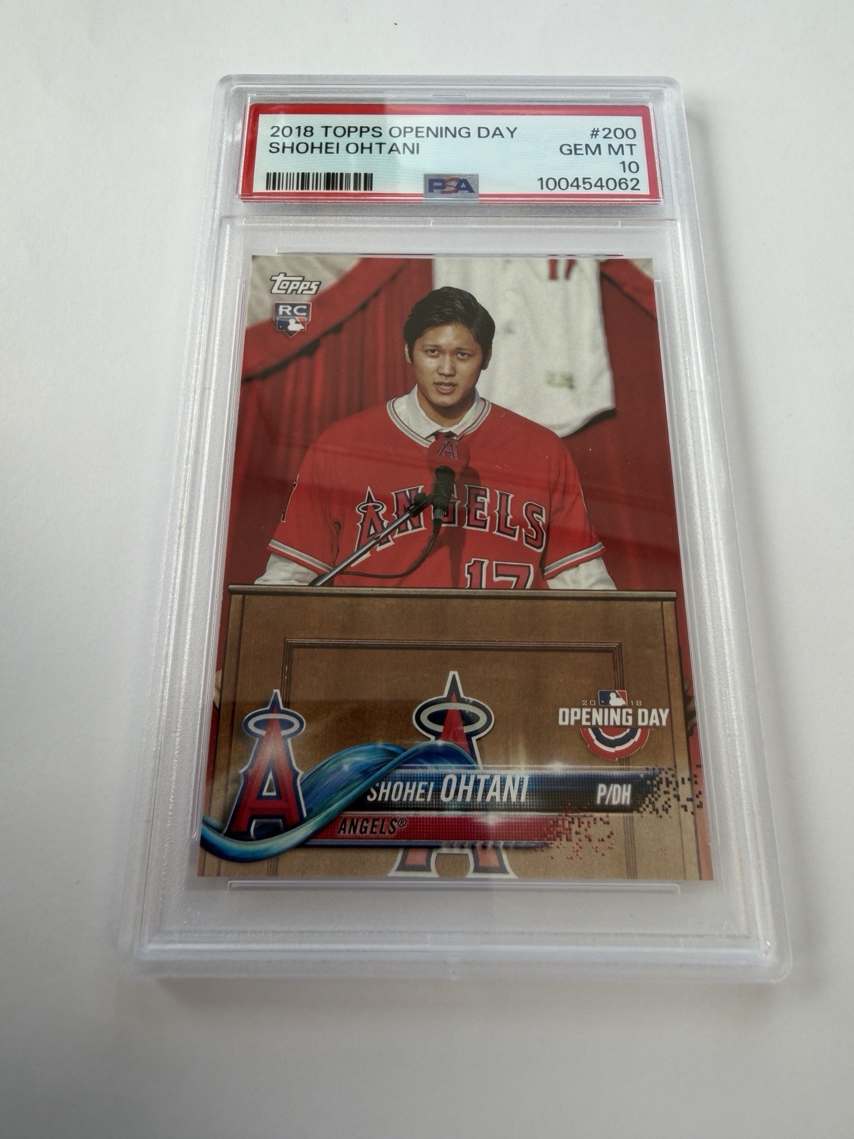 2018 Topps Opening Day #200 Shohei Ohtani RC Rookie Gem Mint PSA 10 view 1