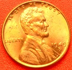 1949-D Lincoln Wheat Cent Penny GEM RED BU From an Original Bank Roll