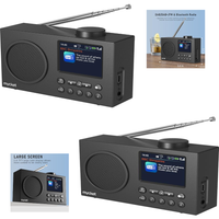 Dab+ Radio Bluetooth Wiederaufladbar 2,4'' Farbdisplay FüR Unterwegs