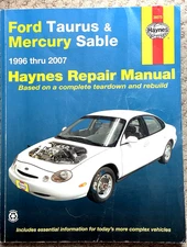 Haynes Repair Manual #36075 Ford Taurus & Mercury Sable 1996-2007