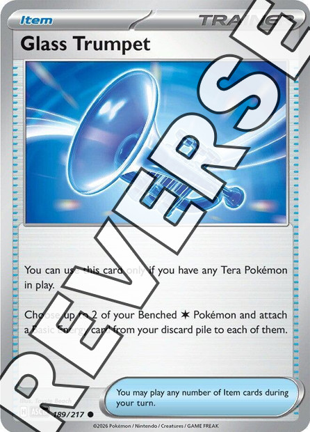 Glass Trumpet 189/217 Me: Ascended Heroes Reverse Holo - Pokemon TCG - NM