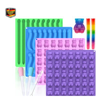 Silikonformen GummibäRchen WüRmer 4Er Set Bpafrei ReinigungsbüRste