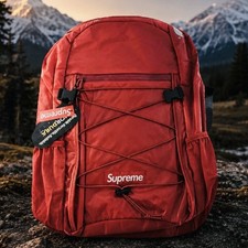 FW17 SUPREME CORDURA REFLECTIVE BACKPACK BAG BOX LOGO RED RARE NWT