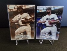 2025 Topps Stadium Club Baseball #120 Sandy Alcantara Sepia & Base. Marlins