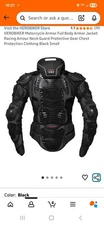 HEROBIKER Motorcycle Full Body Armor Jacket spine chest protection gear Motoc