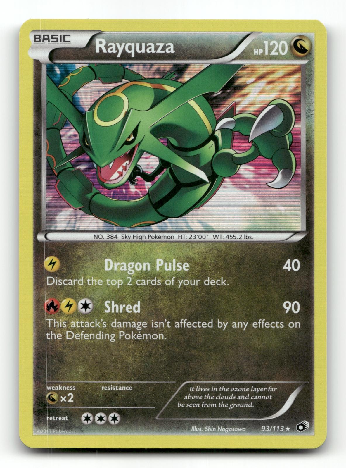 Rayquaza 93/113 Holo - Legendary Treasures - Pokemon Card NM/M